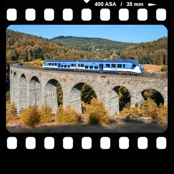 Novinský železniční viadukt v Kryštofově údolí